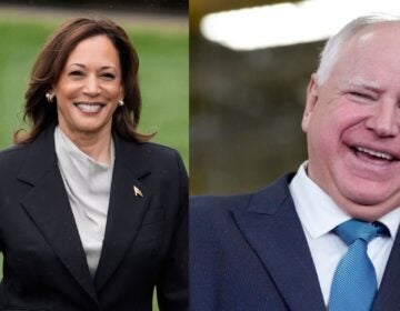 Kamala Harris and Tim Walz