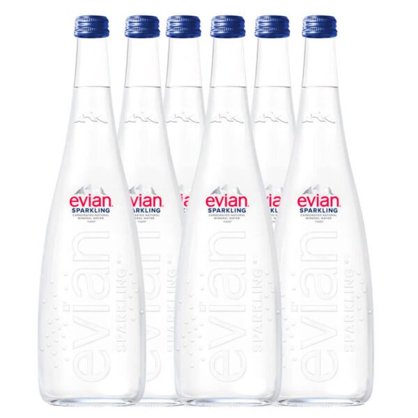 Kit água mineral com gás Evian