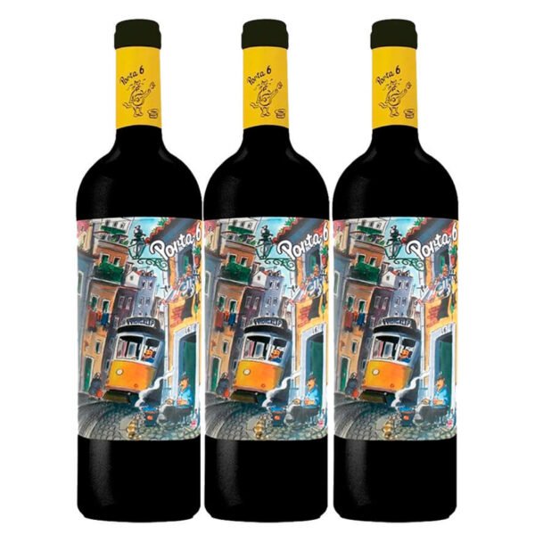 Kit de vinho tinto porta 6