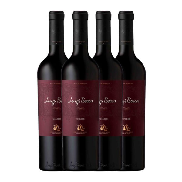 Kit de 4 garrafas do vinho tinto luigi bosca malbec