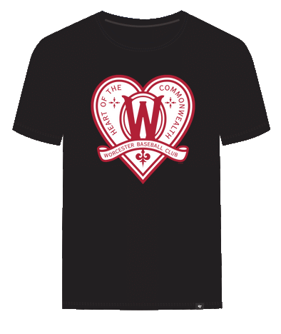 Worcester Red Sox '47 Black Ruby Legs Seat SR Tee