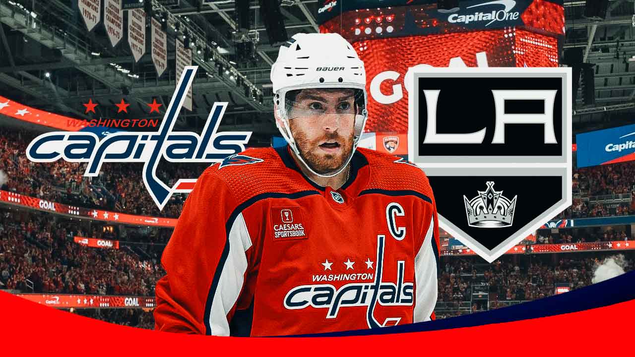 Pierre-Luc Dubois with the Capitals after his Kings trade.