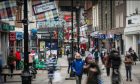 Shoppers on Murraygate in Dundee city centre.