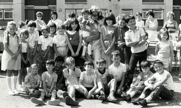 Youngsters at the Rosemount Road street party. Image: DC Thomson.