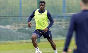 Adama Sidibeh is back in training with St Johnstone.