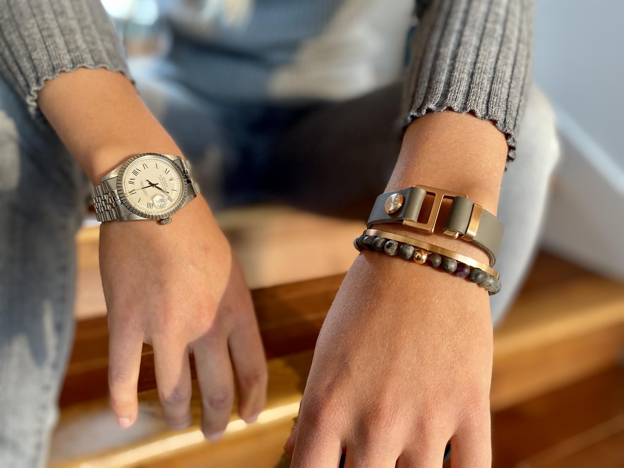 This meticulously designed 14K brushed rose gold cuff bracelet is perfect worn alone or paired with a WristBend stacking bracelet. Can slightly manipulate size for a perfect fit. Made by WristBend