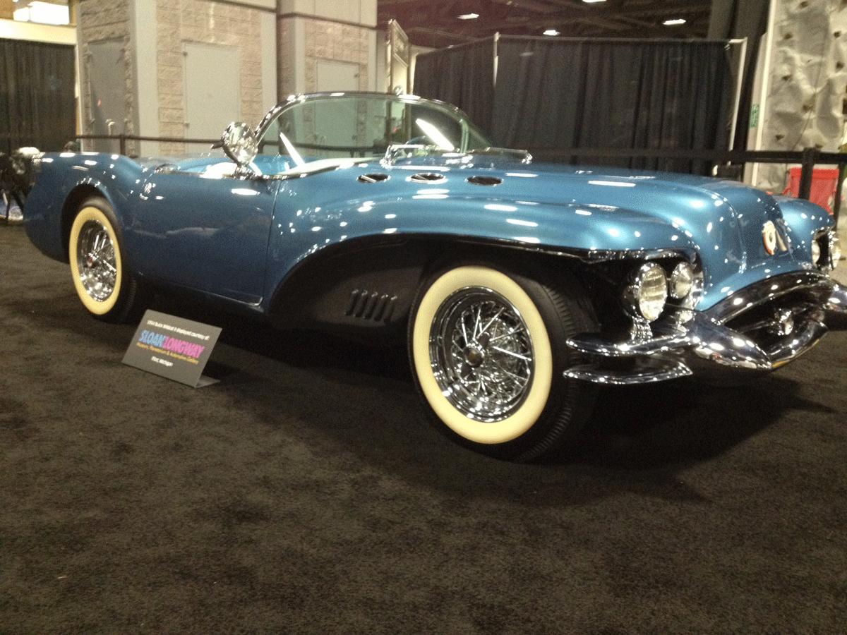 This radically-styled, low-slung roadster concept from 1954 is described as "one of one."  