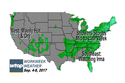 Workweek weather: Big temperature swings, plus more rain