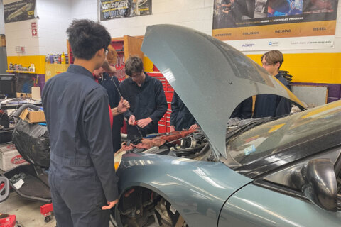 These cars were abandoned at DC-area airports. Auto tech students in Fairfax Co. went to work fixing them up