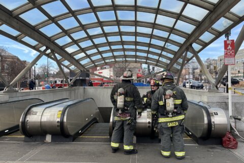 What caused the fire at the Eastern Market Metro station?