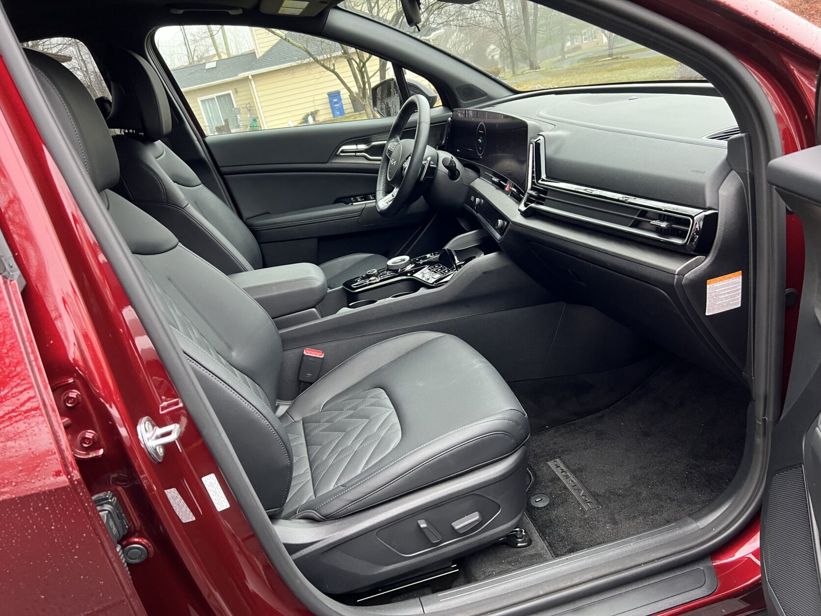 Interior of the Kia Sportage