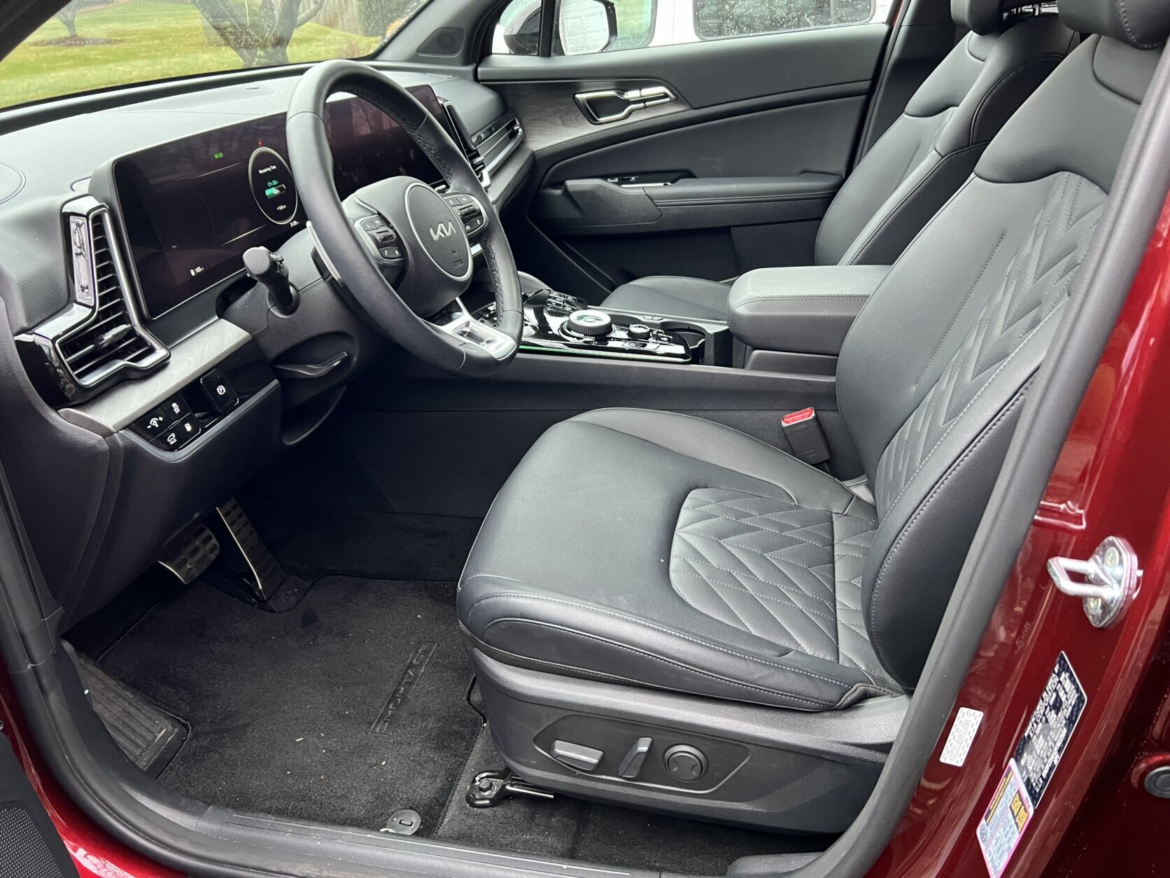 Interior of the Kia Sportage