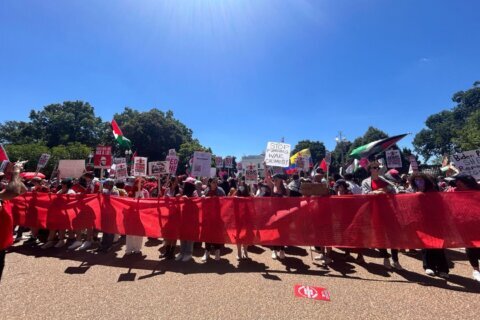 ‘Biden, we are your red line’: Protesters surround White House in response to President Biden’s handling of war in Gaza