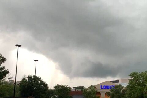 Heavy rain soaks DC area with fading threat of severe storms