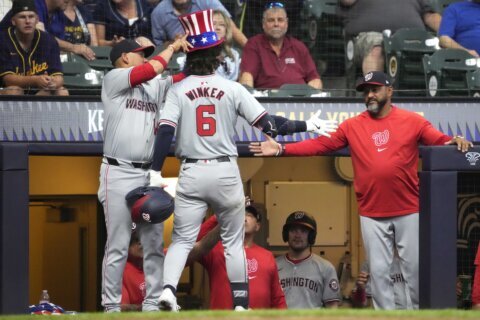 Rutledge makes first start of the season, Nationals beat the Brewers to end 5-game losing streak