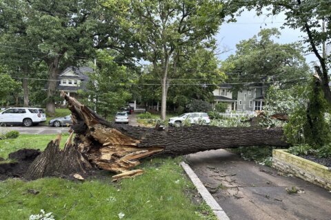 Severe storms with tornado reports whip through Midwest, killing 1, cutting power to 460K