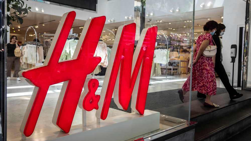 H&M store in the Causeway Bay district of Hong Kong.