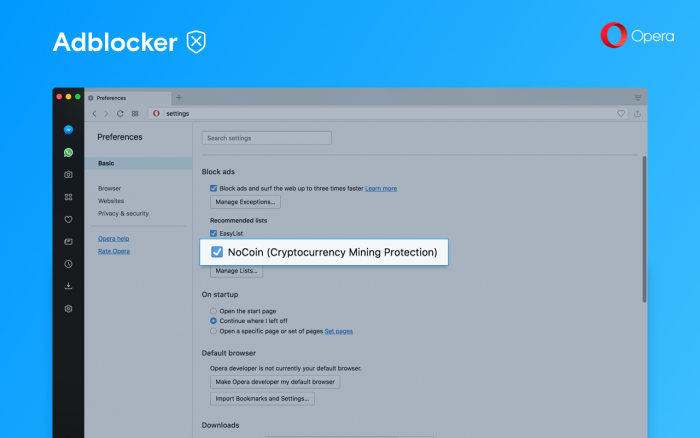 Opera Stable 50 Adblocker