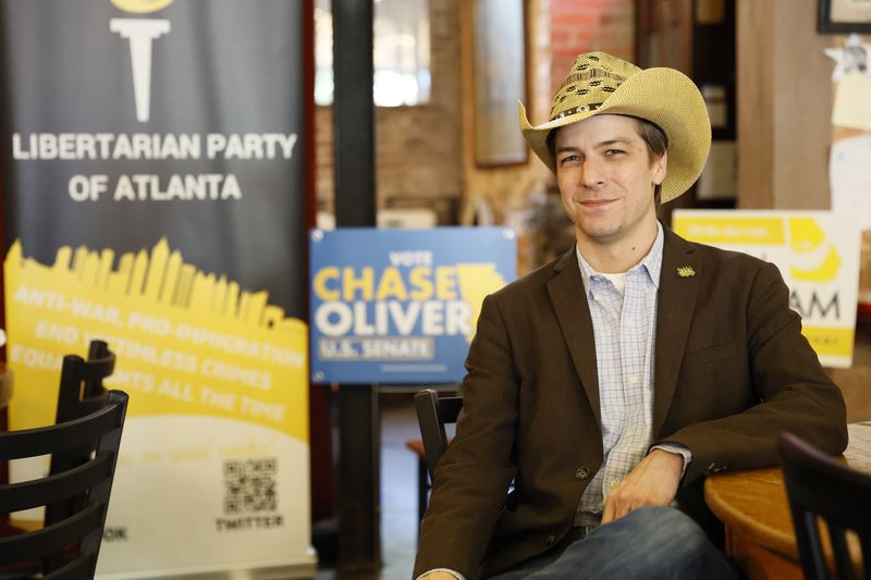 Libertarian Chase Oliver will appear on the presidential ballot in Georgia.