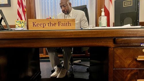 Now that U.S. Sen. Raphael Warnock, D-Ga., is not campaigning for office, he's focusing on work, such as trying to bring down the cost of insulin. “Here’s the thing," he said. "I actually want to get things done.”