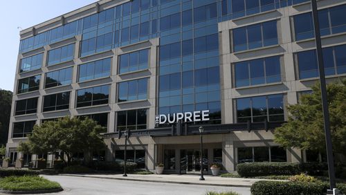 The Jewish Federation of Greater Atlanta is possibly moving to Sandy Springs and into the Dupree office building, shown Friday, August 9, 2024, in Atlanta. (Jason Getz / AJC)