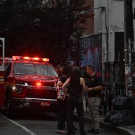 Firefighters used a three hose-lines to knock down a fire in the rear second floor of Brooklyn Made Presents