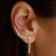 DIAMOND LOOP EARRINGS