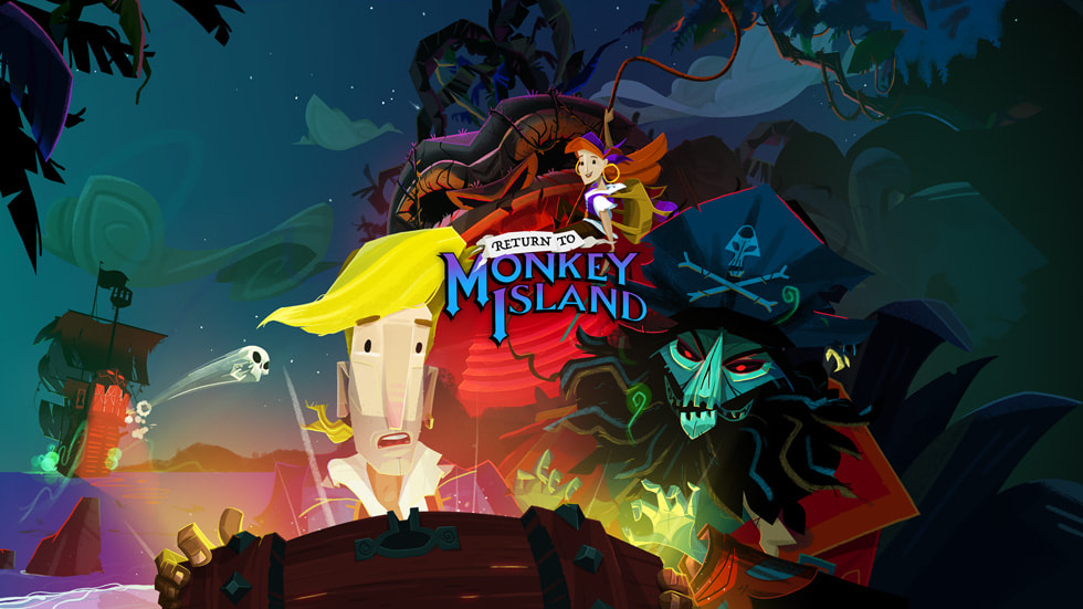 Et skjermbilde av Return to Monkey Island+ fra Devolver Digital.