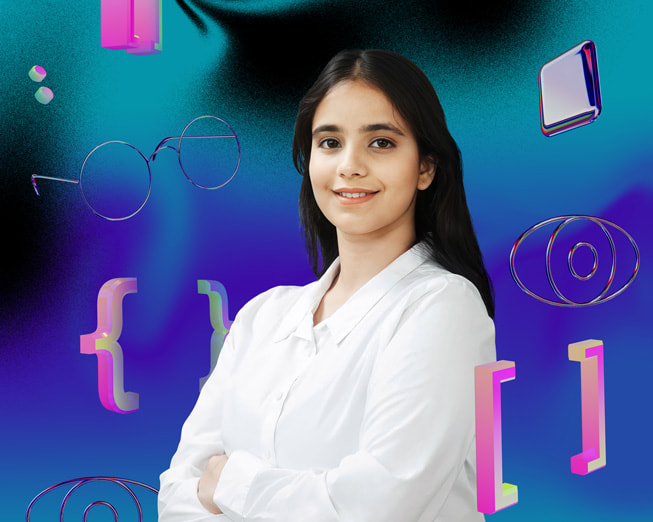 Asmi Jain, eine Gewinnerin der Swift Student Challenge.
