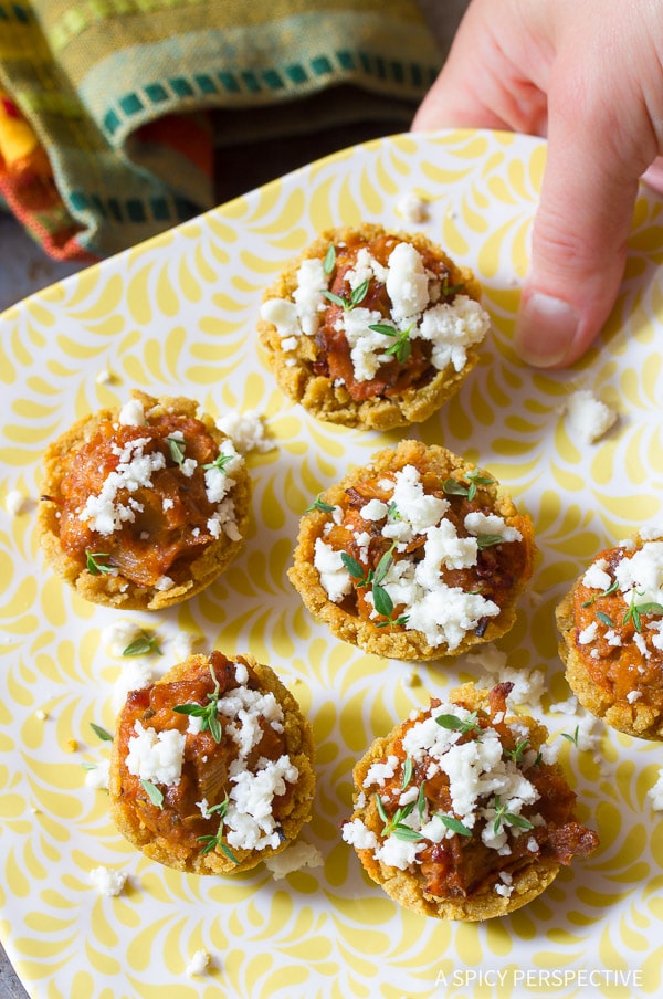 Easy Tamale Bites Recipe on ASpicyPerspective.com 