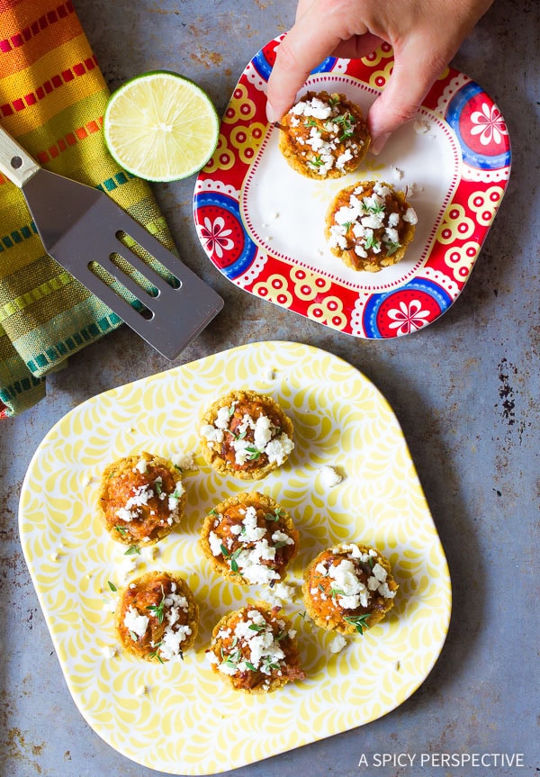 Zesty and Fast Tamale Bites Recipe on ASpicyPerspective.com 