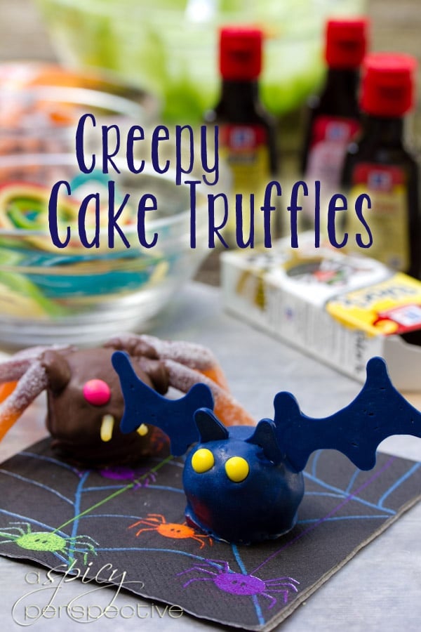 Creepy Crawly Cake Truffles for Halloween