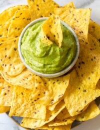 Healthy Roasted Poblano Avocado Dip Recipe - Low carb, Dairy Free, Gluten Free & Vegan!