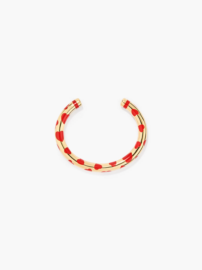 Positano Coral Heart Bangle