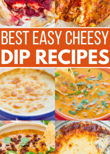 16 Cheesy Dips To Make Now - Fast, EASY, foolproof, and nothing compares to gooey, heavenly, melted CHEESE!! Perfect for holiday parties, game day parties, or your next cozy night on the couch!!