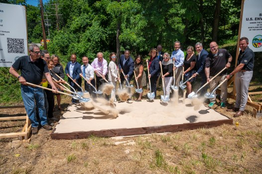 Construction has begun on the next phase of Ellicott City’s Safe and Sound flood mitigation plan, an 18-foot tunnel that will divert 26,000 gallons of water per second from the West End to the Patapsco River.