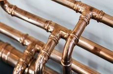 Copper pipe plumbing