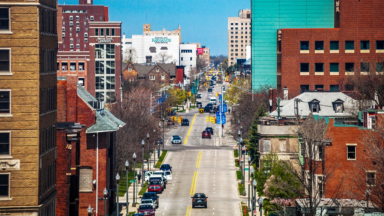 street in Detroit, Michigan