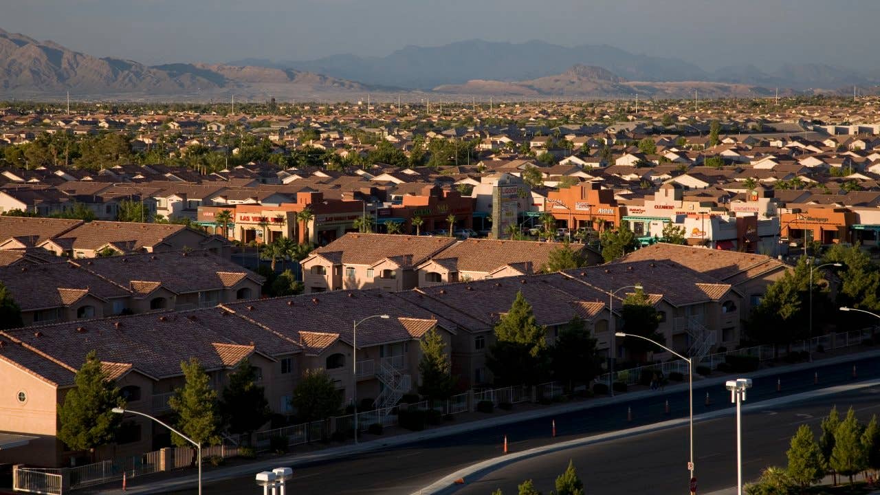 The suburbs of Las Vega