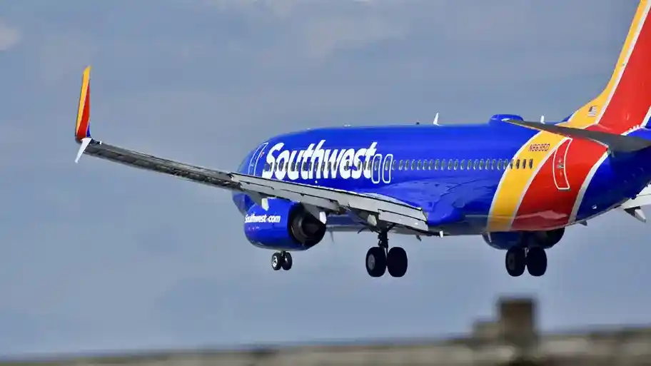 Southwest plane taking off