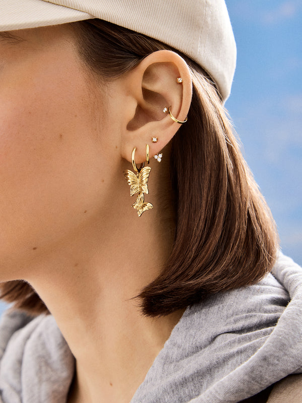 Spread Your Wings Earrings - Gold