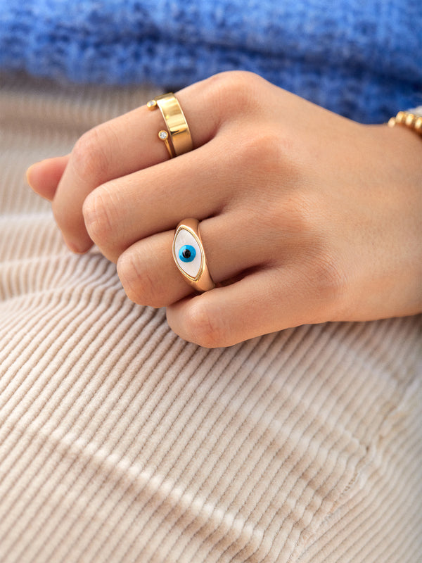 Good Eye Ring - Blue/Gold