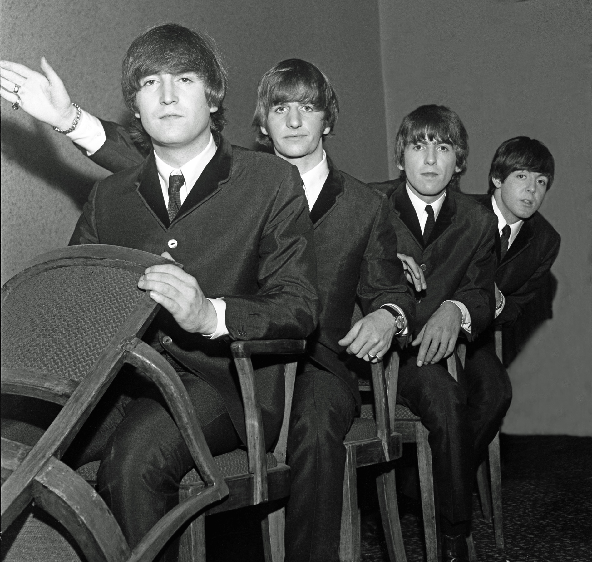 The Beatles playing at Trains - credit Paul Beriff