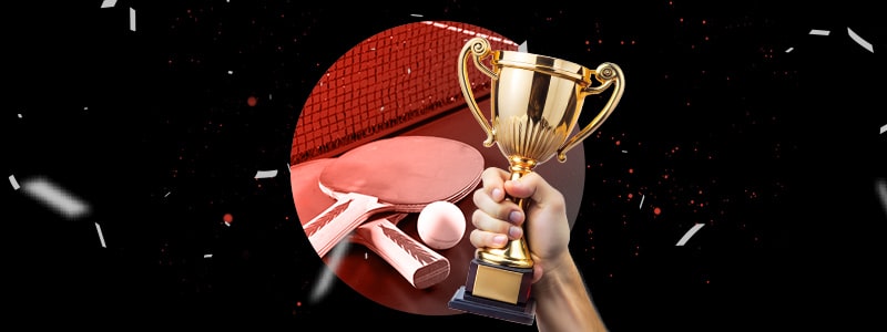 table tennis trophy from a championship