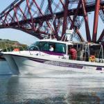BGS White Ribbon boat on the Firth of Forth