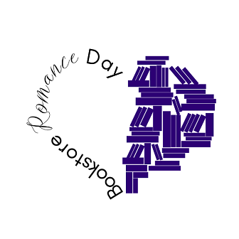 Bookstore Romance Day logo, designed by BrocheAroe Fabian at Broche Consulting.