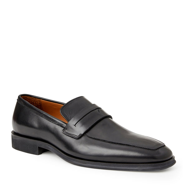 Raging leather Penny Loafer- Black