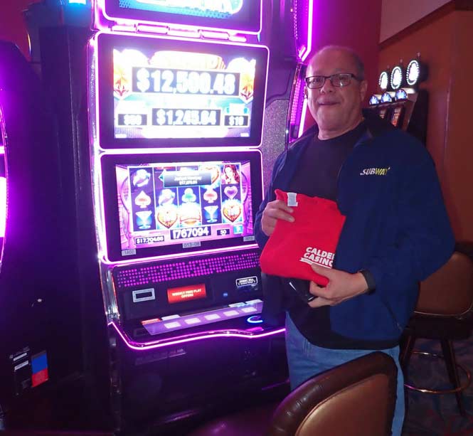 Jackpot Winner Denny Camacho smiling