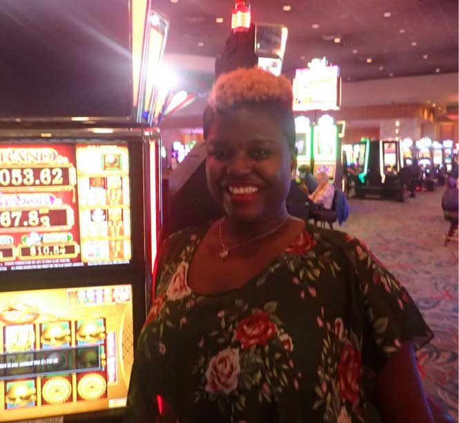 Jackpot Winner Jasmine N. Francis smiling