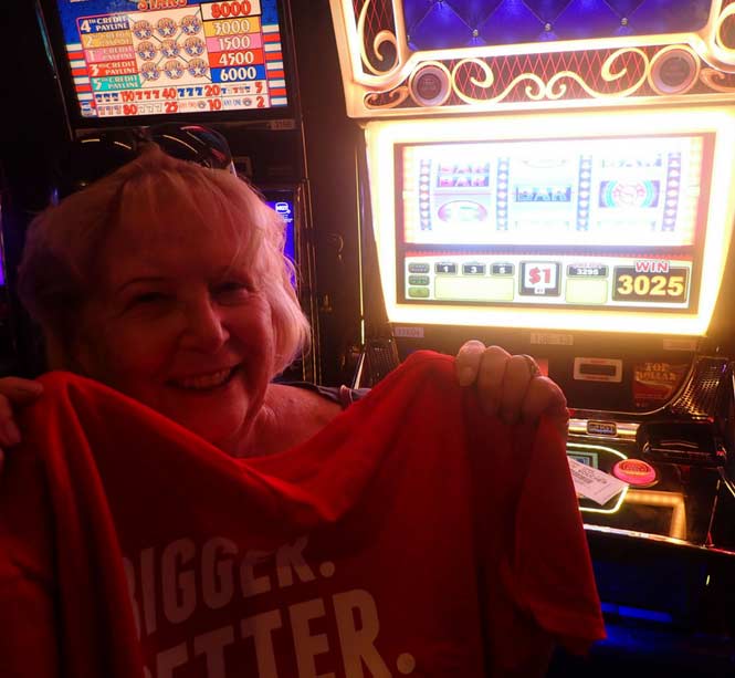 Jackpot Winner Lyda Jackson Sanders smiling